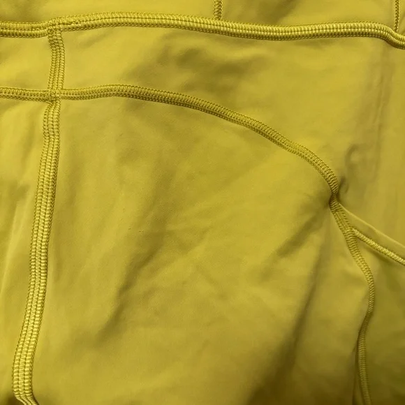 Lululemon Fast and Free Tight II 25" *Non-Reflective Nulux Golden Lime Sz 12